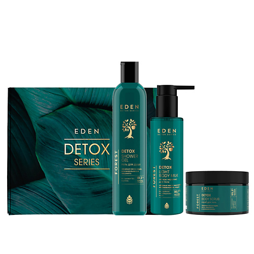 

EDEN Набор подарочный гель для душа + молочко для тела + скраб + шоппер в подарок Detox Forest, Набор подарочный гель для душа + молочко для тела + скраб + шоппер в подарок Detox Forest