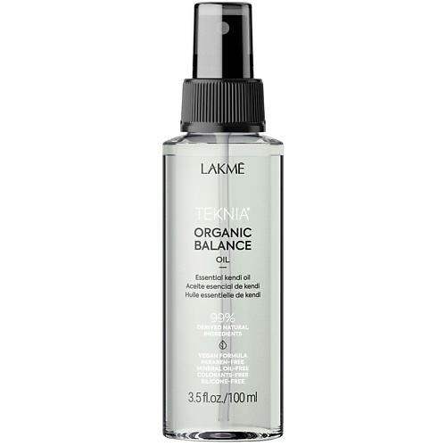 

LAKME Масло кенди эфирное для питания и смягчения волос и кожи Teknia Organic Balance Oil 100, Масло кенди эфирное для питания и смягчения волос и кожи Teknia Organic Balance Oil