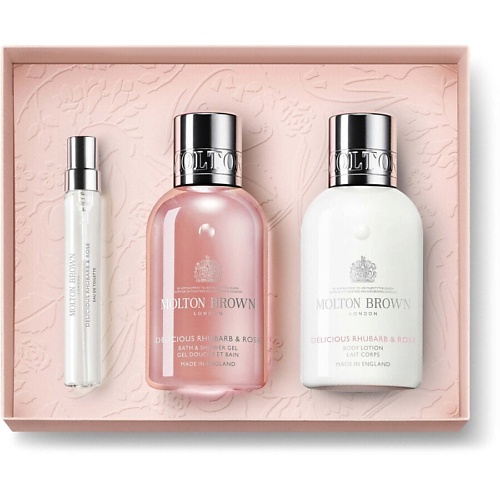 

MOLTON BROWN Набор для ухода за телом Delicious Rhubarb & Rose Travel, Набор для ухода за телом Delicious Rhubarb & Rose Travel