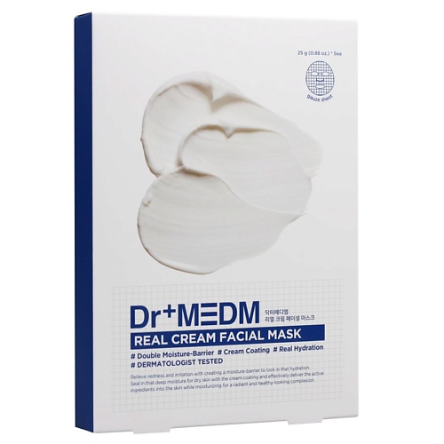 

DERMAL Dr+MEDM Тканевая крем-маска для лица 25, Dr+MEDM Тканевая крем-маска для лица