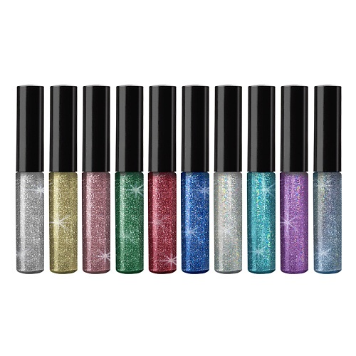 

SPLASH Большой набор глиттерных подводок для глаз, Большой набор глиттерных подводок для глаз