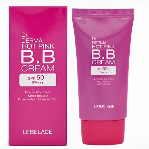 

LEBELAGE Dr. Derma Hot Pink Увлажняющий ВВ крем SPF50+ PA+++, Dr. Derma Hot Pink Увлажняющий ВВ крем SPF50+ PA+++