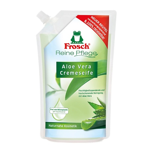 

FROSCH Ухаживающее жидкое мыло для рук Алоэ Вера (запасная упаковка) 500, Ухаживающее жидкое мыло для рук Алоэ Вера (запасная упаковка)