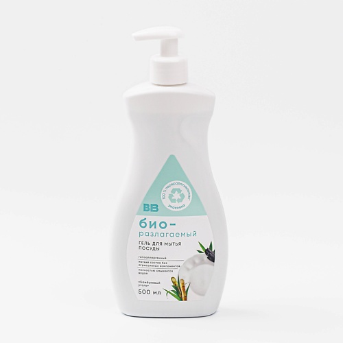 

ВКУСВИЛЛ Гель для мытья посуды биоразлагаемый "Бамбуковый уголь" 500, Гель для мытья посуды биоразлагаемый "Бамбуковый уголь"