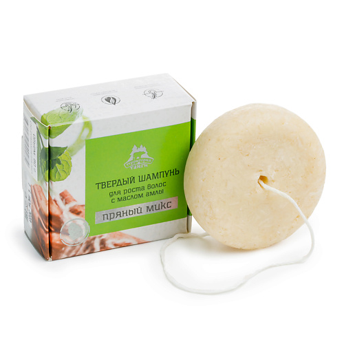 

ТЕРРИТОРИЯ ТАЙГИ Твердый шампунь для роста, с маслом амлы Пряный микс 80, Твердый шампунь для роста, с маслом амлы Пряный микс