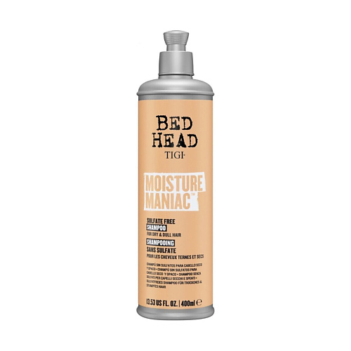

TIGI Очищающий питательный шампунь для сухих волос Bed Head Moisture Maniac 400, Очищающий питательный шампунь для сухих волос Bed Head Moisture Maniac