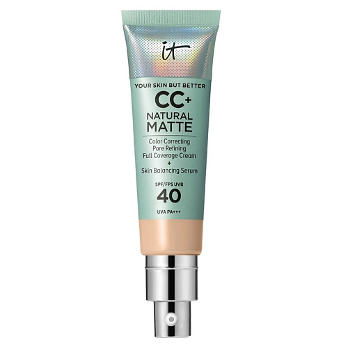 

IT COSMETICS CC+ крем с матовым финишем и SPF40 Your Skin But Better Natural Matte, CC+ крем с матовым финишем и SPF40 Your Skin But Better Natural Matte