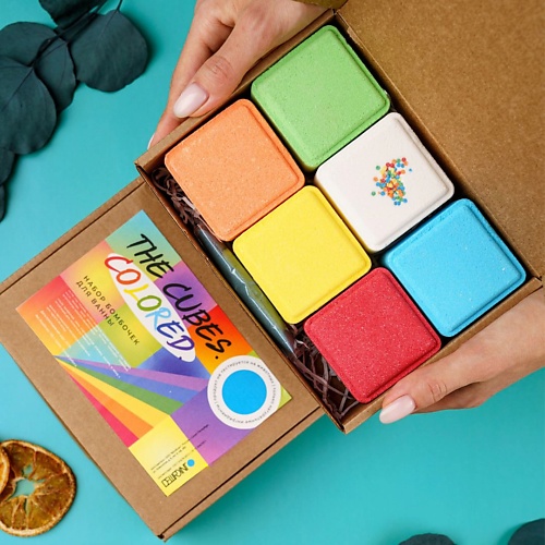 

DEWPOINT Большие натуральные бомбочки для ванны кубы средний набор, Большие натуральные бомбочки для ванны кубы средний набор