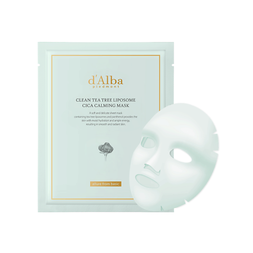 

D`ALBA Маска для лица Clean Tea Tree Liposome Cica Calming Mask, Маска для лица Clean Tea Tree Liposome Cica Calming Mask