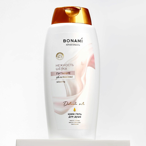 

BONAMI Гель для душа, питание и увлажнение, аромат нежность шёлка 750, Гель для душа, питание и увлажнение, аромат нежность шёлка