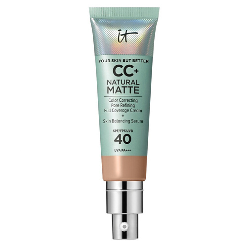 

IT COSMETICS CC+ крем с матовым финишем и SPF40 Your Skin But Better Natural Matte, CC+ крем с матовым финишем и SPF40 Your Skin But Better Natural Matte