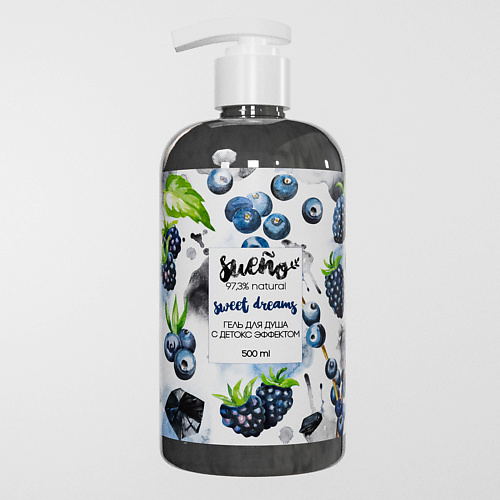 

SUENO Гель для душа с детокс эффектом угольный 500, Гель для душа с детокс эффектом угольный