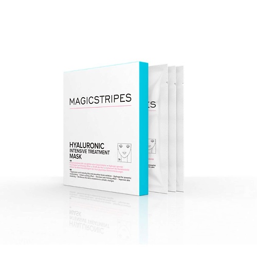 

MAGICSTRIPES Гиалуроновая маска для лица для интенсивного ухода (Hyaluronic Intensive), Гиалуроновая маска для лица для интенсивного ухода (Hyaluronic Intensive)