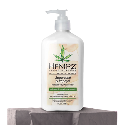 

HEMPZ Молочко для тела Сахарный Тростник и Папайя для эффективного увлажнения 500, Молочко для тела Сахарный Тростник и Папайя для эффективного увлажнения