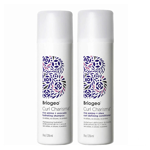 

BRIOGEO Шампунь и кондиционер Briogeo Curl Charisma для кудрей, Шампунь и кондиционер Briogeo Curl Charisma для кудрей