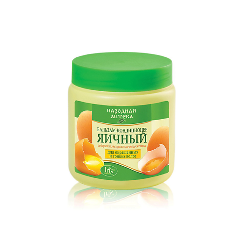 

IRIS COSMETIC Бальзам-кондиционер Народная аптека Яичный 500, Бальзам-кондиционер Народная аптека Яичный