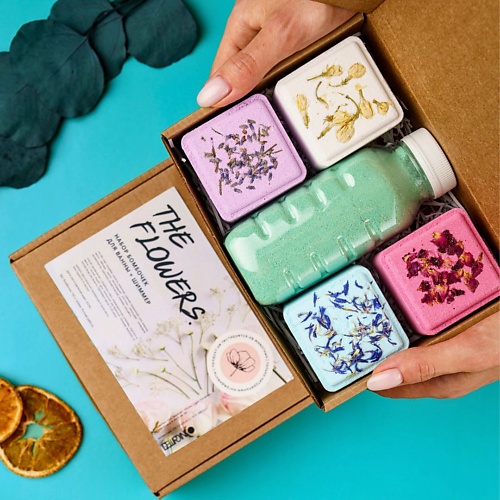 

DEWPOINT Большие натуральные бомбочки для ванны с цветами и шиммером, Большие натуральные бомбочки для ванны с цветами и шиммером