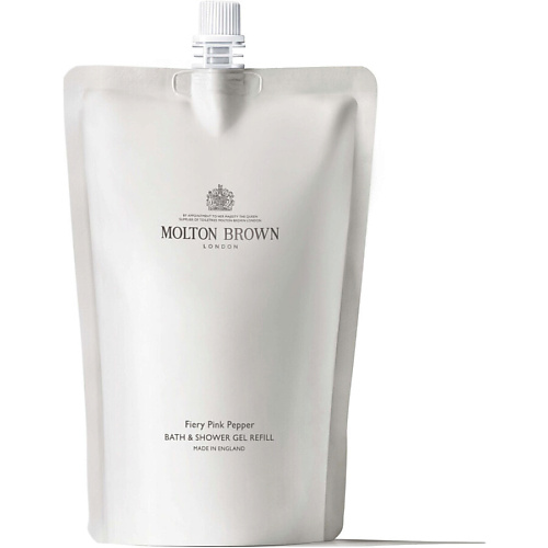 

MOLTON BROWN Гель для душа Fiery Pink Pepper Bath & Shower сменный 400, Гель для душа Fiery Pink Pepper Bath & Shower сменный