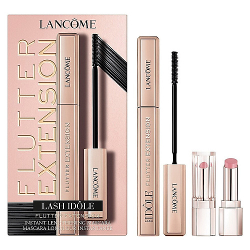 

LANCOME Набор Idole Flutter Extension: Удлиняющая тушь + Цветной блеск-бальзам, Набор Idole Flutter Extension: Удлиняющая тушь + Цветной блеск-бальзам