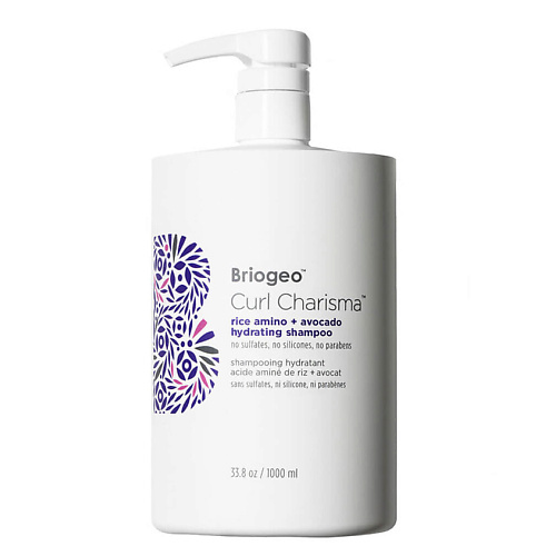 

BRIOGEO Увлажняющий шампунь для вьющихся волос Curl Charisma Rice Amino and Avocado 1000, Увлажняющий шампунь для вьющихся волос Curl Charisma Rice Amino and Avocado