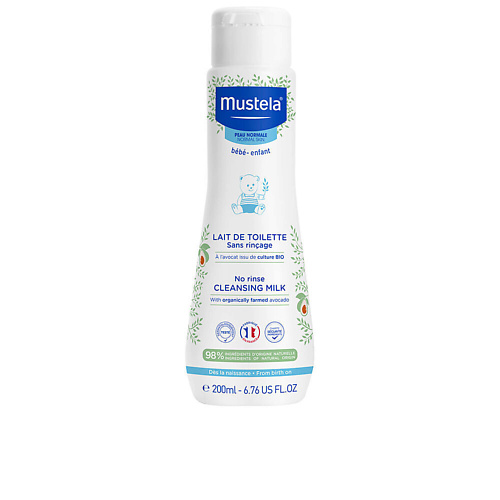 

MUSTELA Натуральное очищающее молочко с авокадо No Rinse Cleansing Milk, не требует смывания 200, Натуральное очищающее молочко с авокадо No Rinse Cleansing Milk, не требует смывания