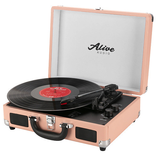 

ALIVE AUDIO Виниловый проигрыватель GLAM Blush c Bluetooth, Виниловый проигрыватель GLAM Blush c Bluetooth