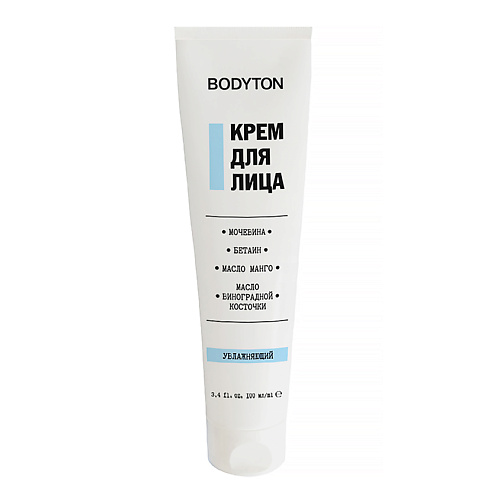 

BODYTON Крем для лица увлажняющий с мочевиной и бетаином 100, Крем для лица увлажняющий с мочевиной и бетаином