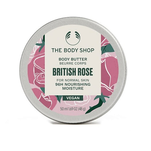 

THE BODY SHOP Увлажняющее крем-масло для тела British Rose 50, Увлажняющее крем-масло для тела British Rose