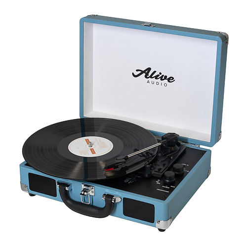 

ALIVE AUDIO Виниловый проигрыватель GLAM Aqua c Bluetooth, Виниловый проигрыватель GLAM Aqua c Bluetooth