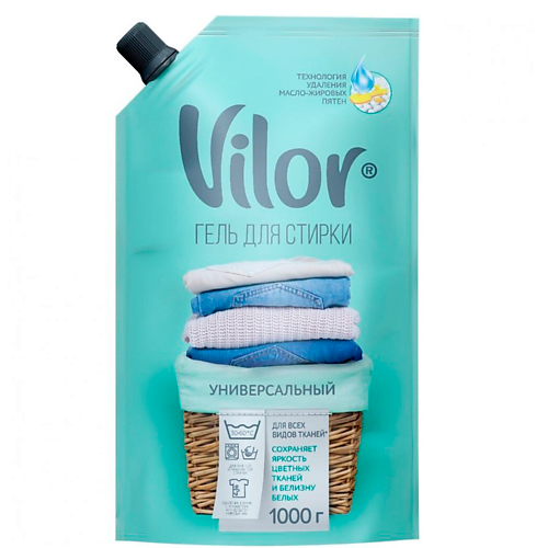 

VILOR Жидкое средство для стирки Универсал 1000, Жидкое средство для стирки Универсал