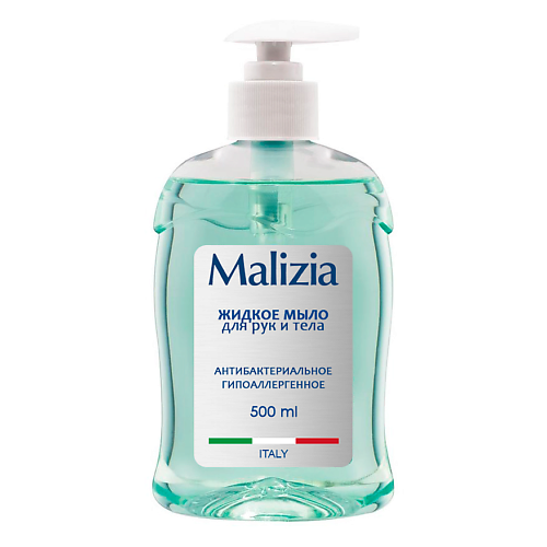 

MALIZIA Жидкое мыло для рук и тела антибактериальное гипоаллергенное 500, Жидкое мыло для рук и тела антибактериальное гипоаллергенное