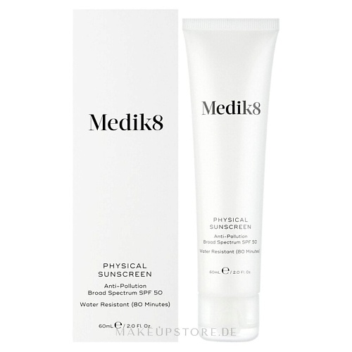 

MEDIK8 Солнцезащитный крем для лица Physical Sunscreen SPF 50 60, Солнцезащитный крем для лица Physical Sunscreen SPF 50