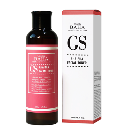

COS DE BAHA Тонер для лица AHA / BHA КИСЛОТЫ Cos De Baha AHA/BHA GS Toner 250, Тонер для лица AHA / BHA КИСЛОТЫ Cos De Baha AHA/BHA GS Toner