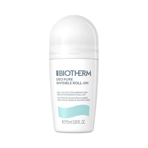 

BIOTHERM Невидимый стойкий шариковый антиперспирант Deo Pure Invisible 75, Невидимый стойкий шариковый антиперспирант Deo Pure Invisible