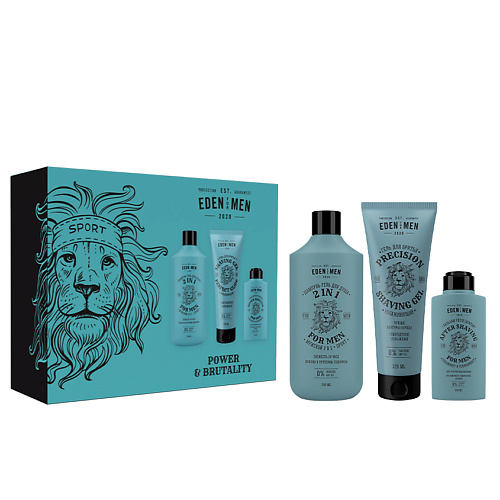

EDEN Подарочный набор For men шампунь-гель 2 в 1+гель для бритья прозрачный+бальзам после бритья, Подарочный набор For men шампунь-гель 2 в 1+гель для бритья прозрачный+бальзам после бритья