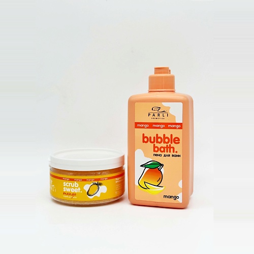 

PARLI Набор: Пена для ванны + Скраб манго, Набор: Пена для ванны + Скраб манго