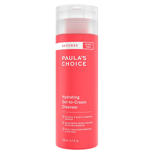 

PAULA'S CHOICE Гель для лица Defense Hydrating Gel-To-Cream Cleanser 198, Гель для лица Defense Hydrating Gel-To-Cream Cleanser