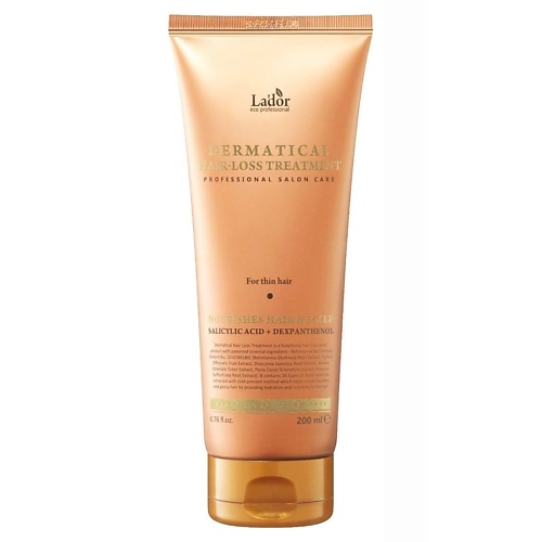 

LADOR Маска против выпадения для тонких волос DERMATICAL HAIR-LOSS TREATMENT (FOR THIN HAIR) 200, Маска против выпадения для тонких волос DERMATICAL HAIR-LOSS TREATMENT (FOR THIN HAIR)