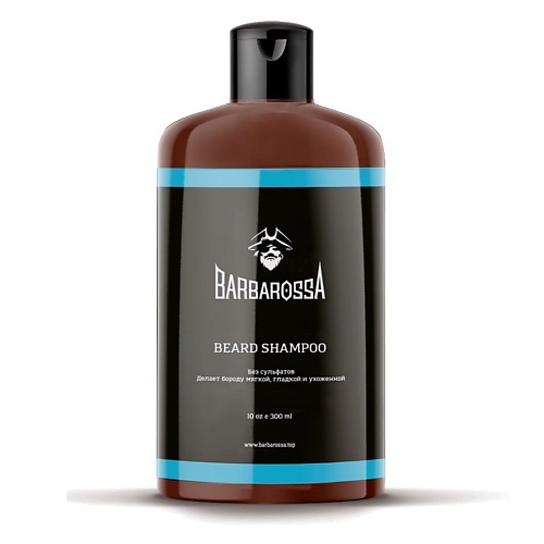 

BARBAROSSA Шампунь для бороды бессульфатный 300, Шампунь для бороды бессульфатный