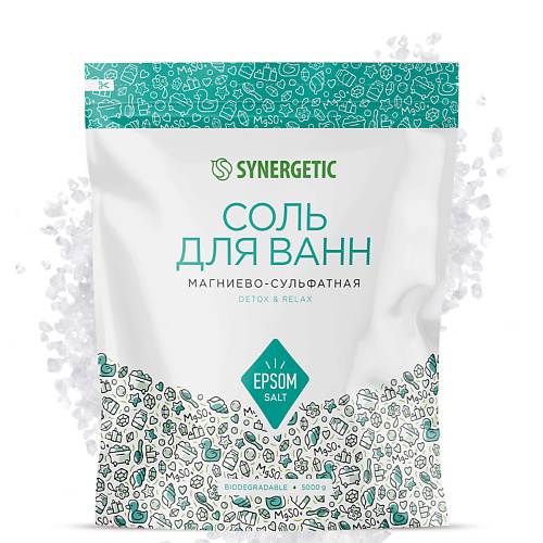 

SYNERGETIC Соль для ванн магниево-сульфатная 5000, Соль для ванн магниево-сульфатная