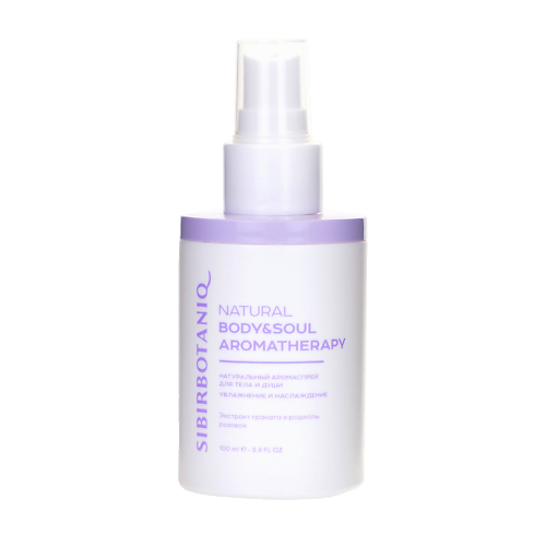 

SIBIRBOTANIQ Аромаспрей для души и тела с экстрактом граната и родиолы розовой 100, Аромаспрей для души и тела с экстрактом граната и родиолы розовой