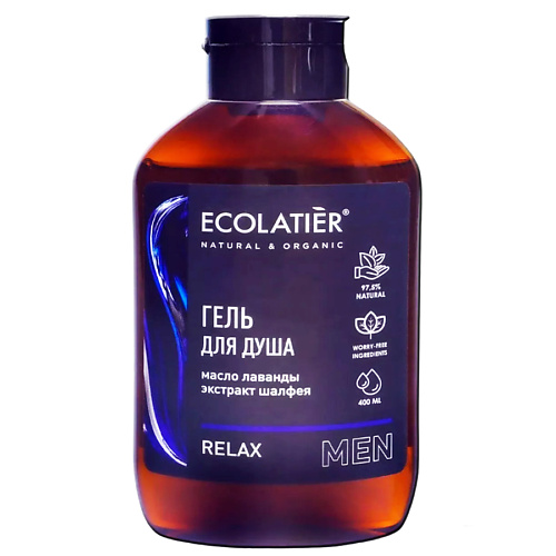 

ECOLATIER Мужской гель для душа Relax 400, Мужской гель для душа Relax
