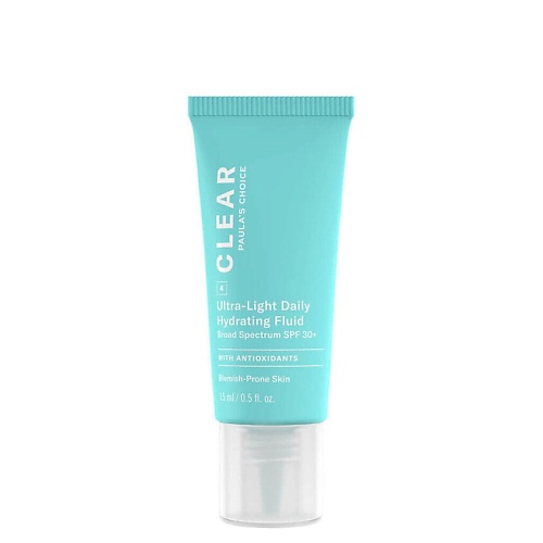 

PAULA'S CHOICE Флюид для лечения акне Clear Ultra-Light Daily Hydrating Fluid SPF30+ 15, Флюид для лечения акне Clear Ultra-Light Daily Hydrating Fluid SPF30+