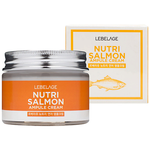 

LEBELAGE Ампульный крем питательный с маслом лосося 70, Ампульный крем питательный с маслом лосося