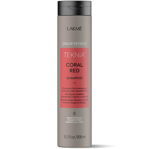 

LAKME Шампунь для обновления цвета красных оттенков волос Teknia Color Refresh Coral Red Shampoo 300, Шампунь для обновления цвета красных оттенков волос Teknia Color Refresh Coral Red Shampoo