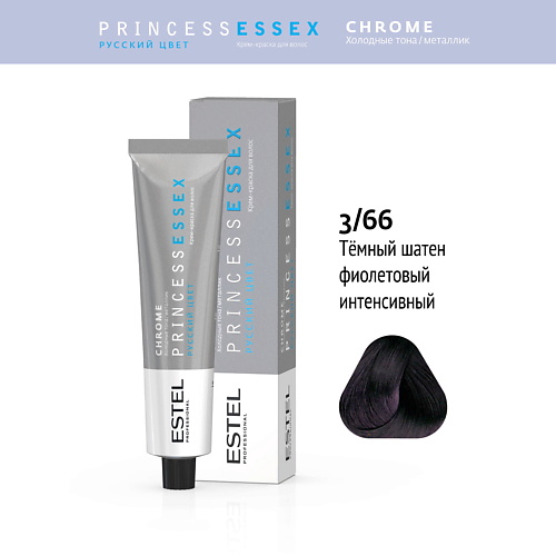 

ESTEL Крем-краска для волос PRINCESS ESSEX CHROME, Крем-краска для волос PRINCESS ESSEX CHROME