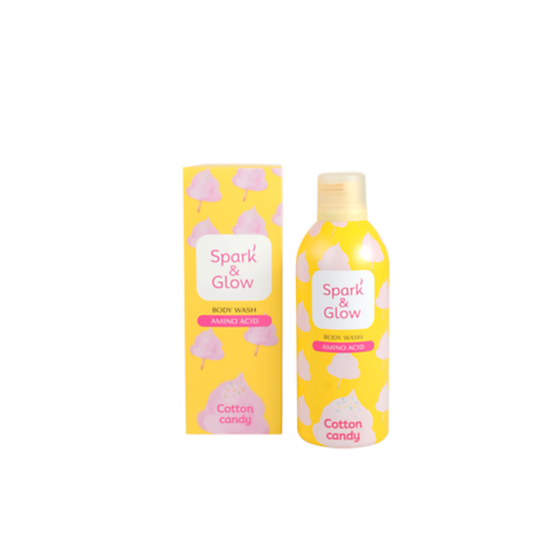 

SPARK&GLOW Гель-пена для душа с ароматом сахарной ваты - Cotton candy body wash 350, Гель-пена для душа с ароматом сахарной ваты - Cotton candy body wash