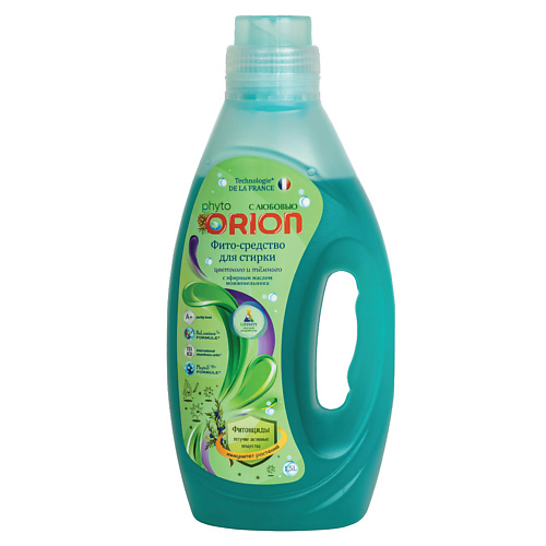 

ORION Фито -Гель для стирки темных и цветных тканей Кедр и Можжевельник 1500, Фито -Гель для стирки темных и цветных тканей Кедр и Можжевельник