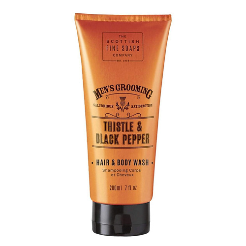   Лэтуаль SCOTTISH FINE SOAPS Шампунь-гель для душа Men's Grooming Thistle & Black Pepper 200