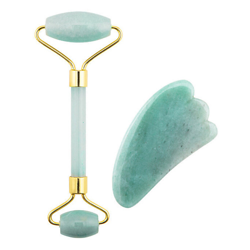 

PALSAR 7 Массажный ролик и пластина Гуаша из жадеита (набор из зелёного авантюрина и нефрита), Массажный ролик и пластина Гуаша из жадеита (набор из зелёного авантюрина и нефрита)